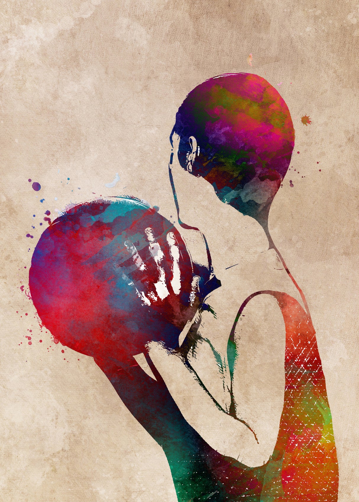 Basketball Sport Art 18 Poster och Canvastavla