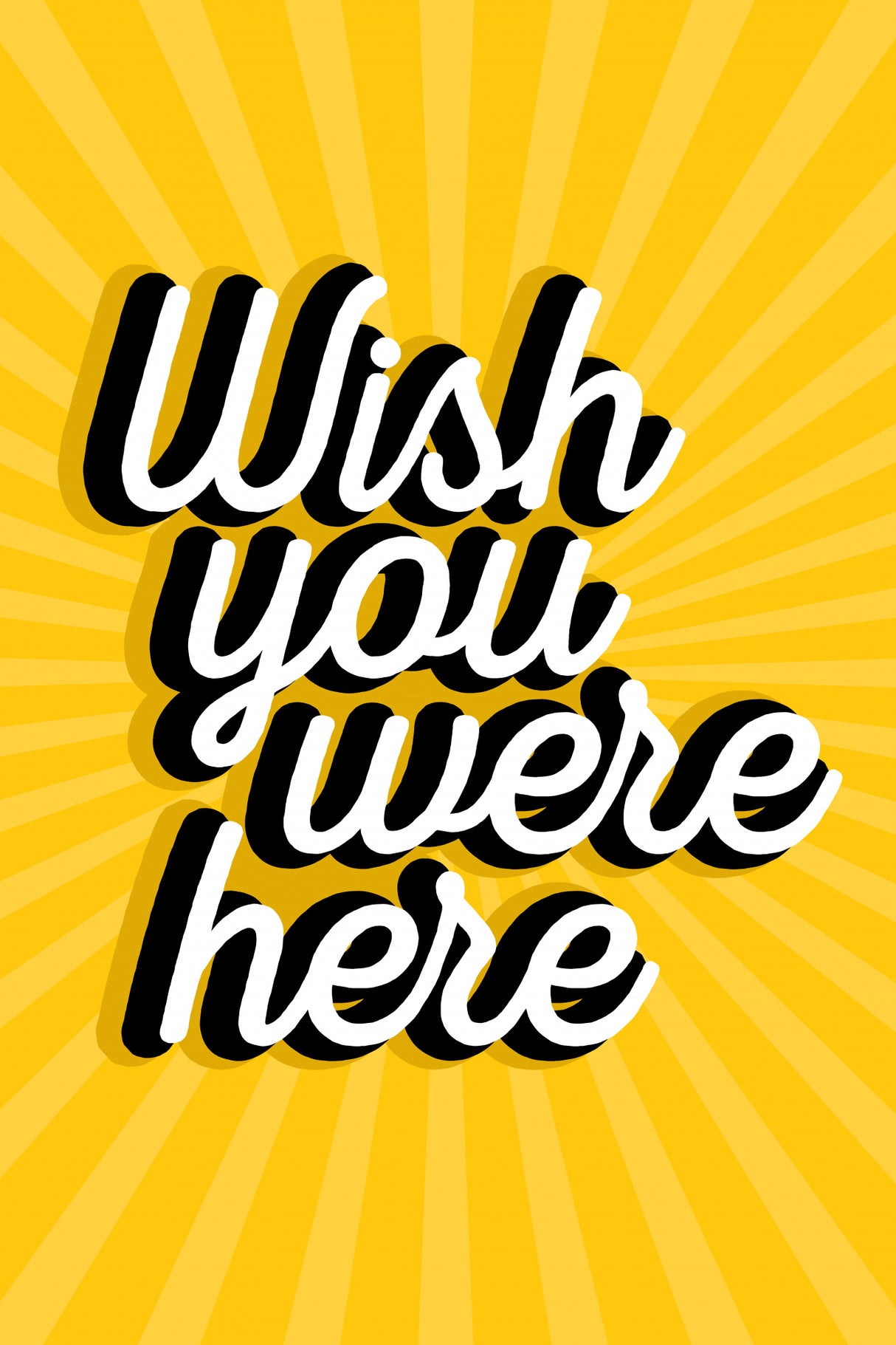 Wish You Were Here Poster och Canvastavla