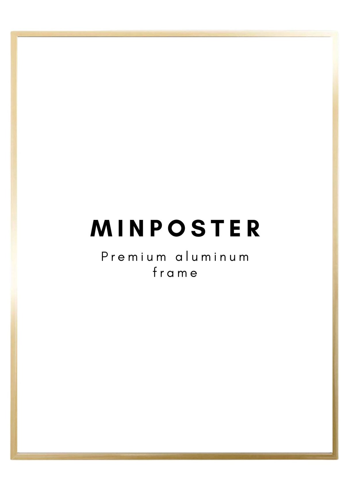 Metallram guld 70x100 Min Poster