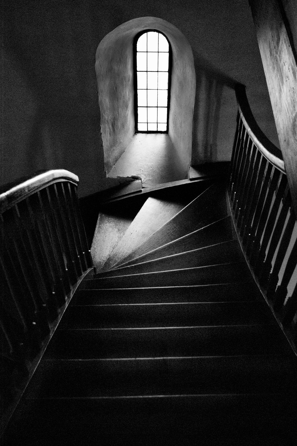 Church stairs in Bad Boll Poster och Canvastavla