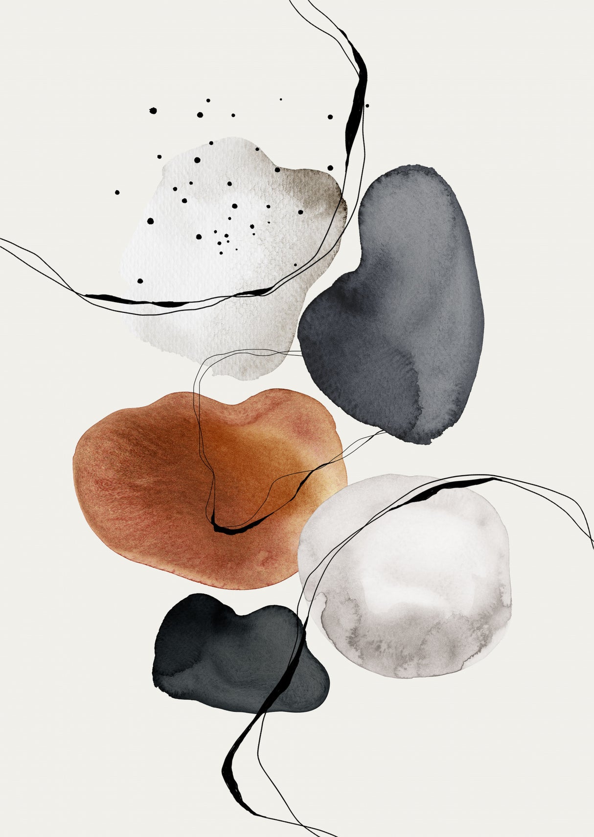 Abstract World Poster och Canvastavla