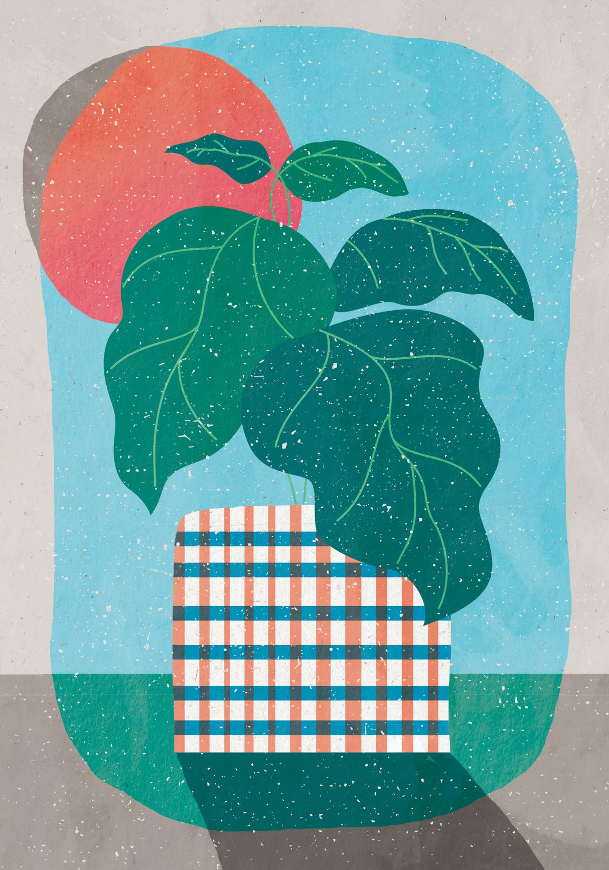 Plant & Horizon Poster och Canvastavla