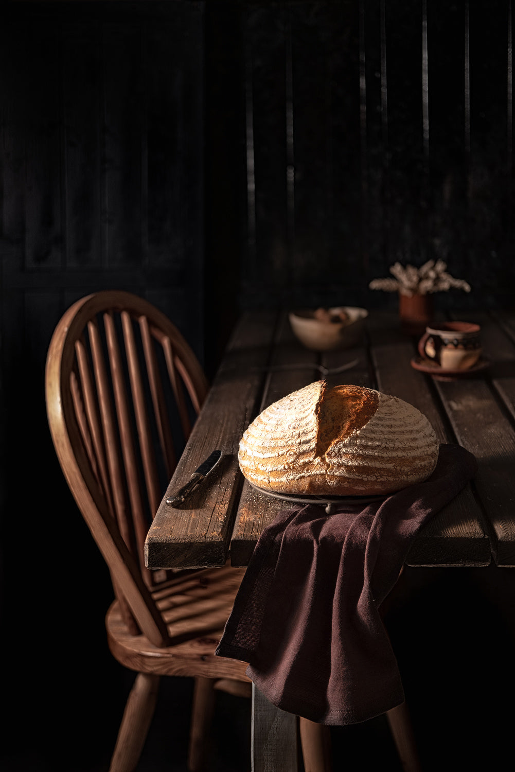Mixed flour country bread Poster och Canvastavla