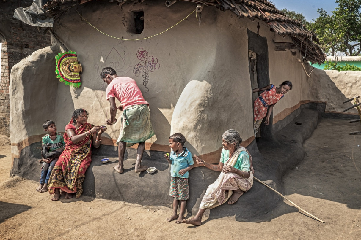 A DAY IN PURULIA VILLAGE Poster och Canvastavla