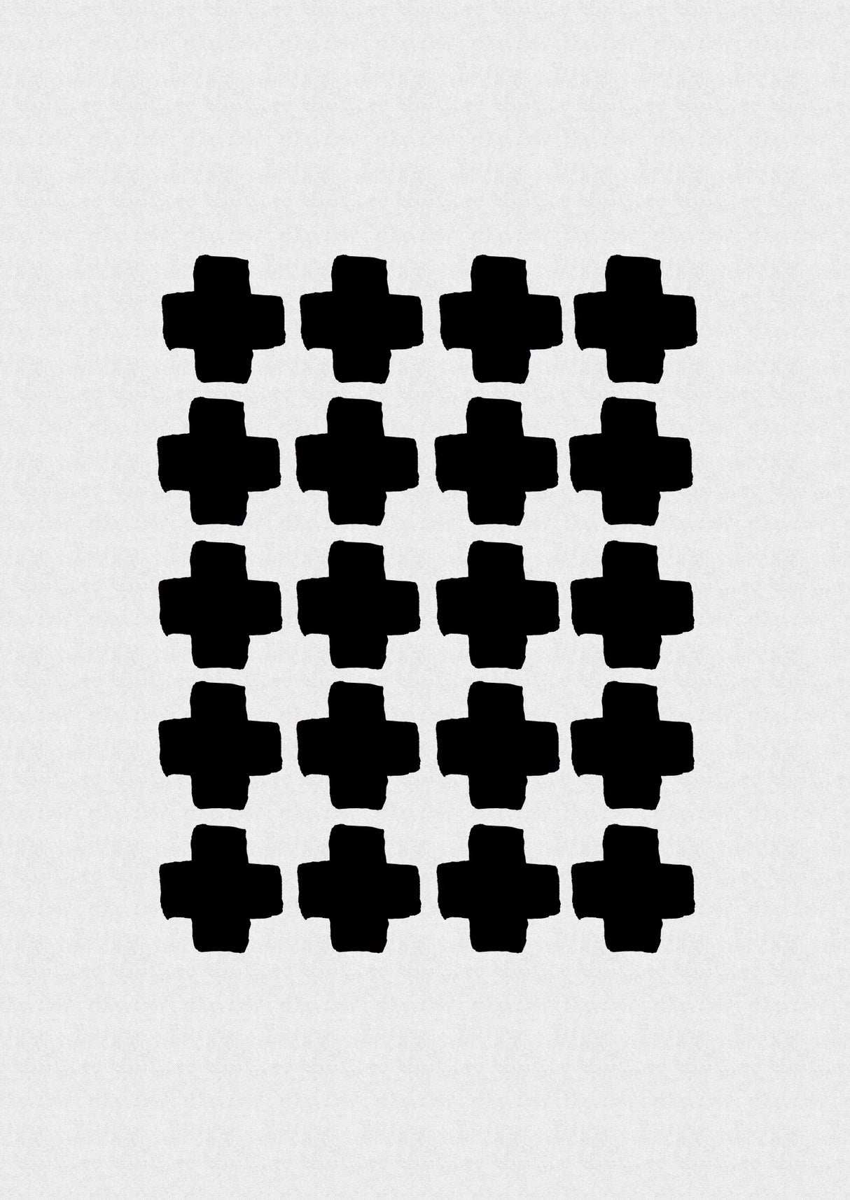 Black and White Abstract III Poster och Canvastavla