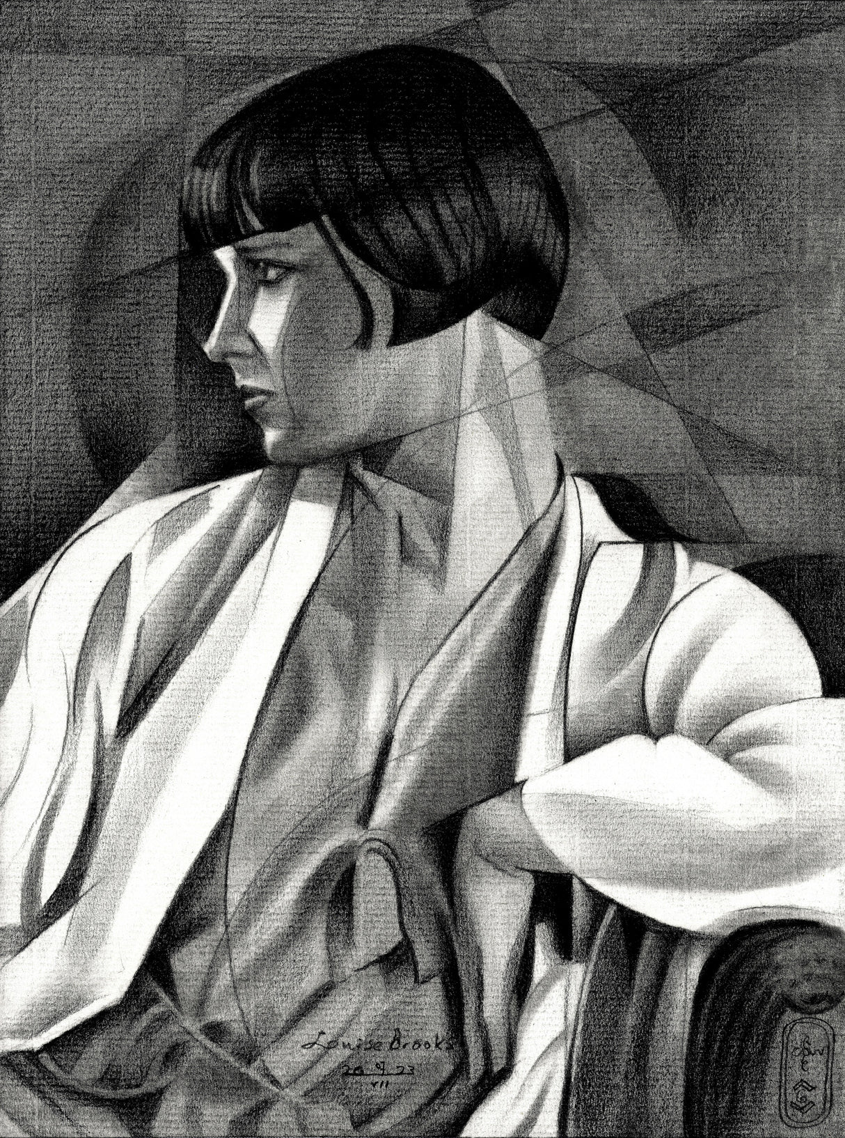 Louise Brooks 07 07 23 Poster och Canvastavla