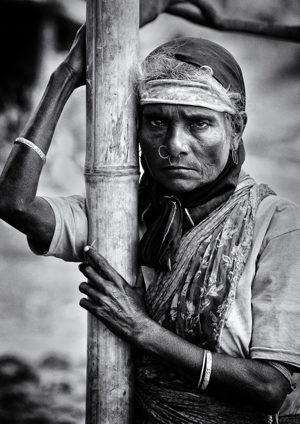 Poor woman from Bangladesh - 5144 Poster och Canvastavla
