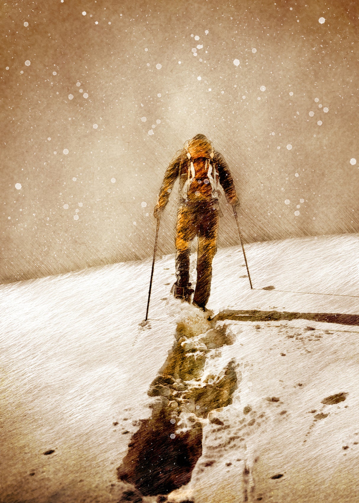 Mountaineer Sport Art 11 Poster och Canvastavla