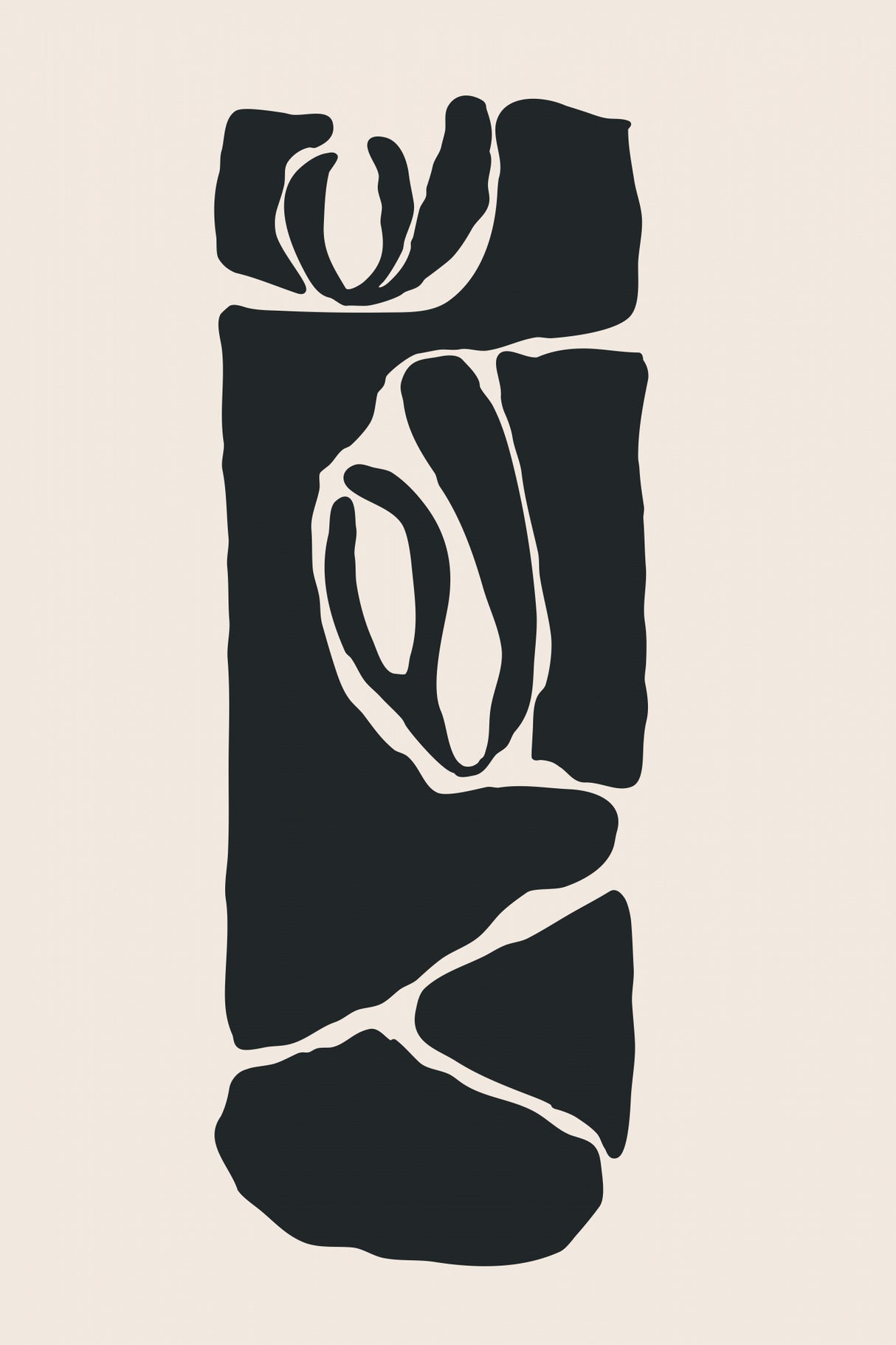 Abstract Face Series #5 Poster och Canvastavla
