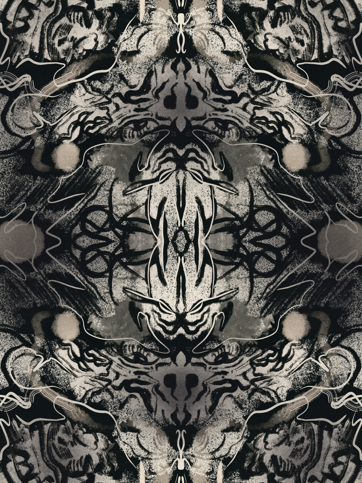 Organic Symmetrical Abstraction Poster och Canvastavla