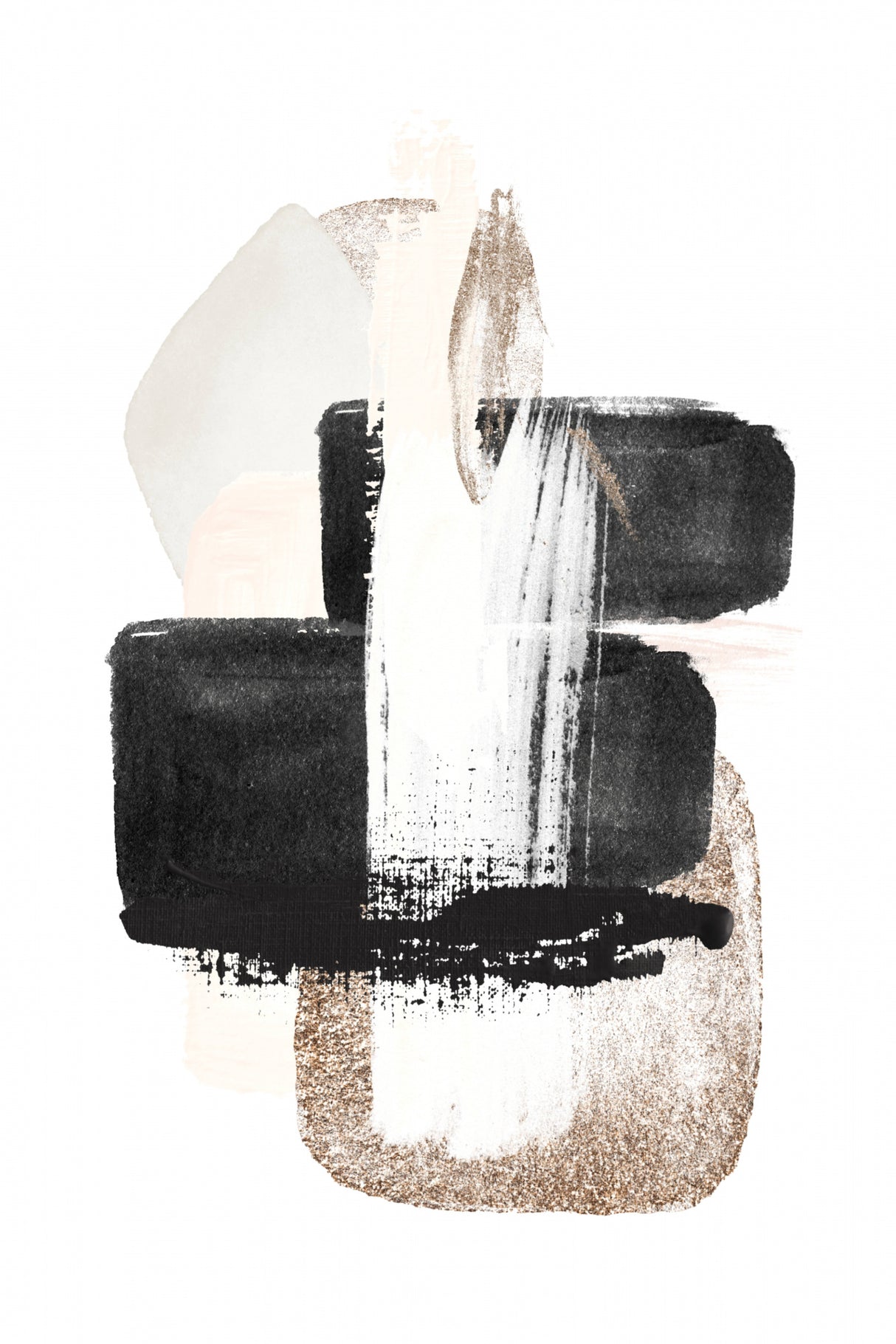 Brush Strokes-3 Poster och Canvastavla