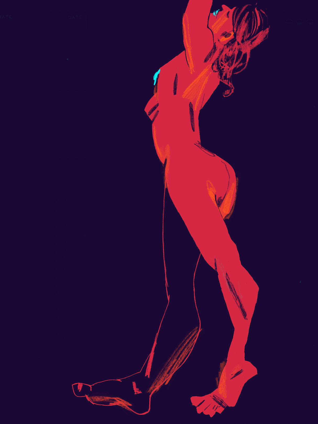Girl Dance Poster och Canvastavla