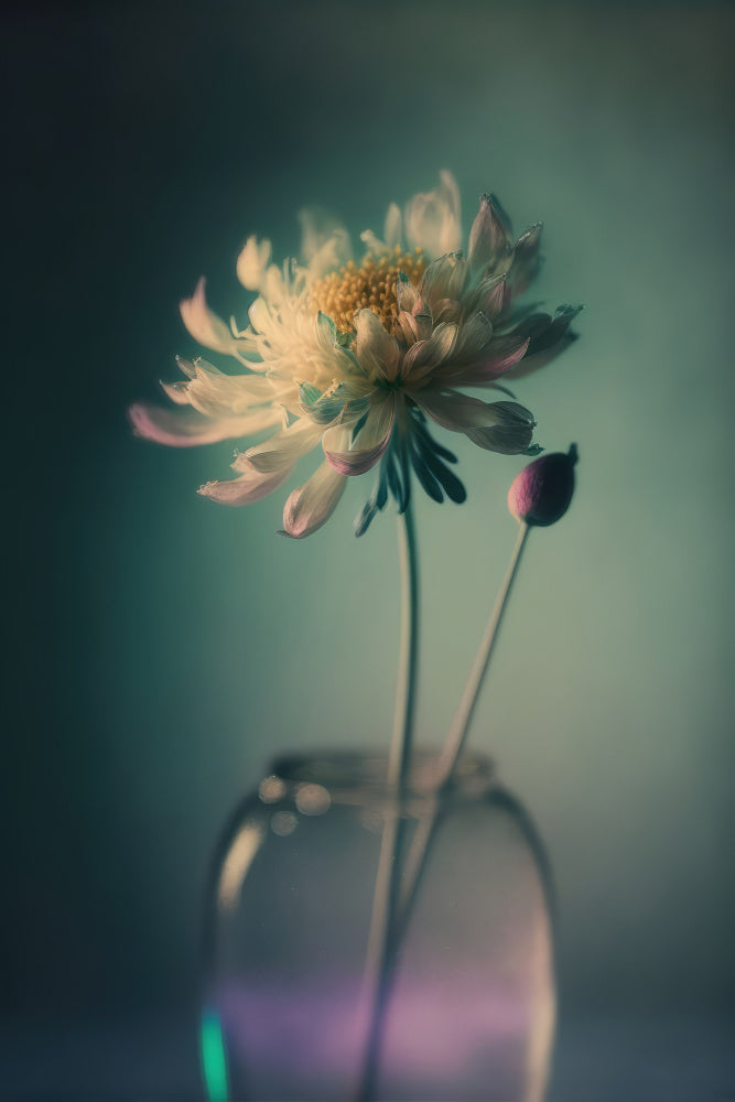 Purple Bud Vas och keramikposter