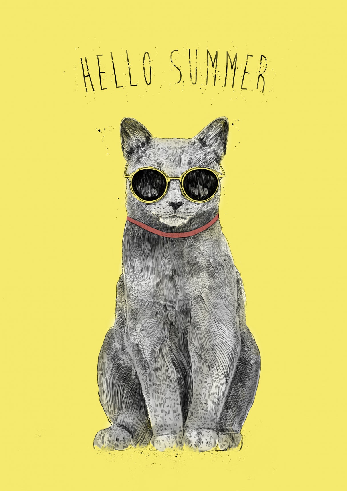 Hello Summer Poster och Canvastavla
