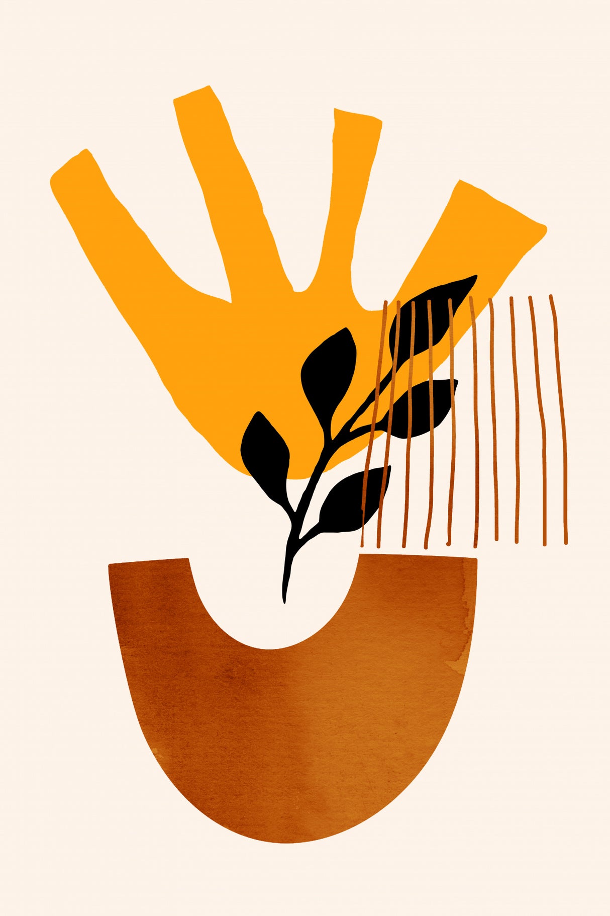 Sunshine Flower No.5 Poster och Canvastavla