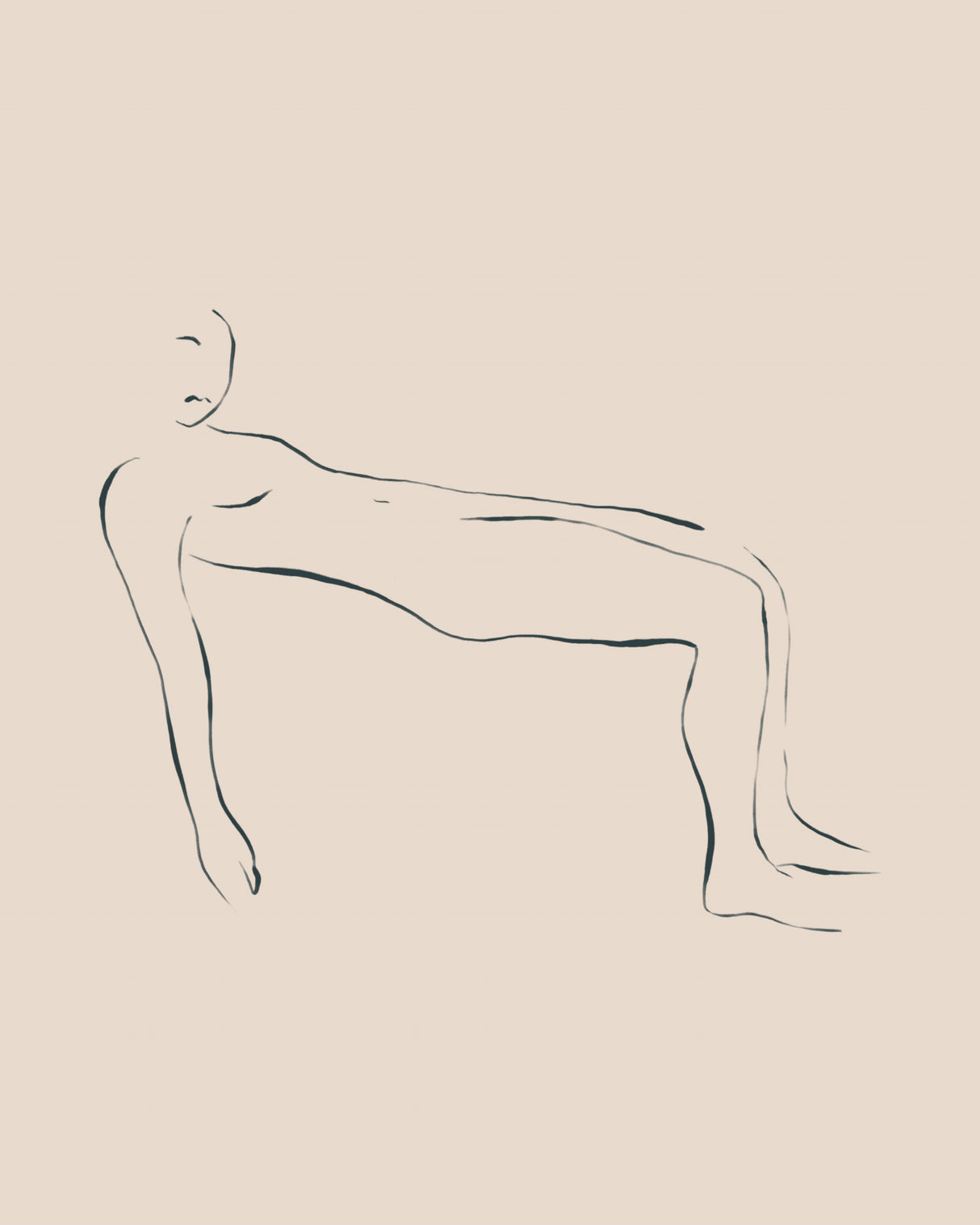 Lying Down Poster och Canvastavla