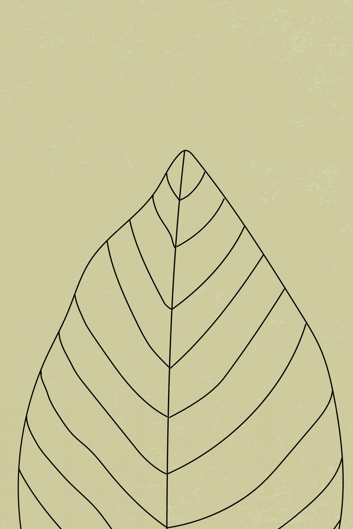 Minimal Leaves #1 Poster och Canvastavla