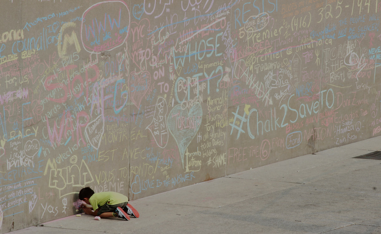 Chalk messages Poster och Canvastavla