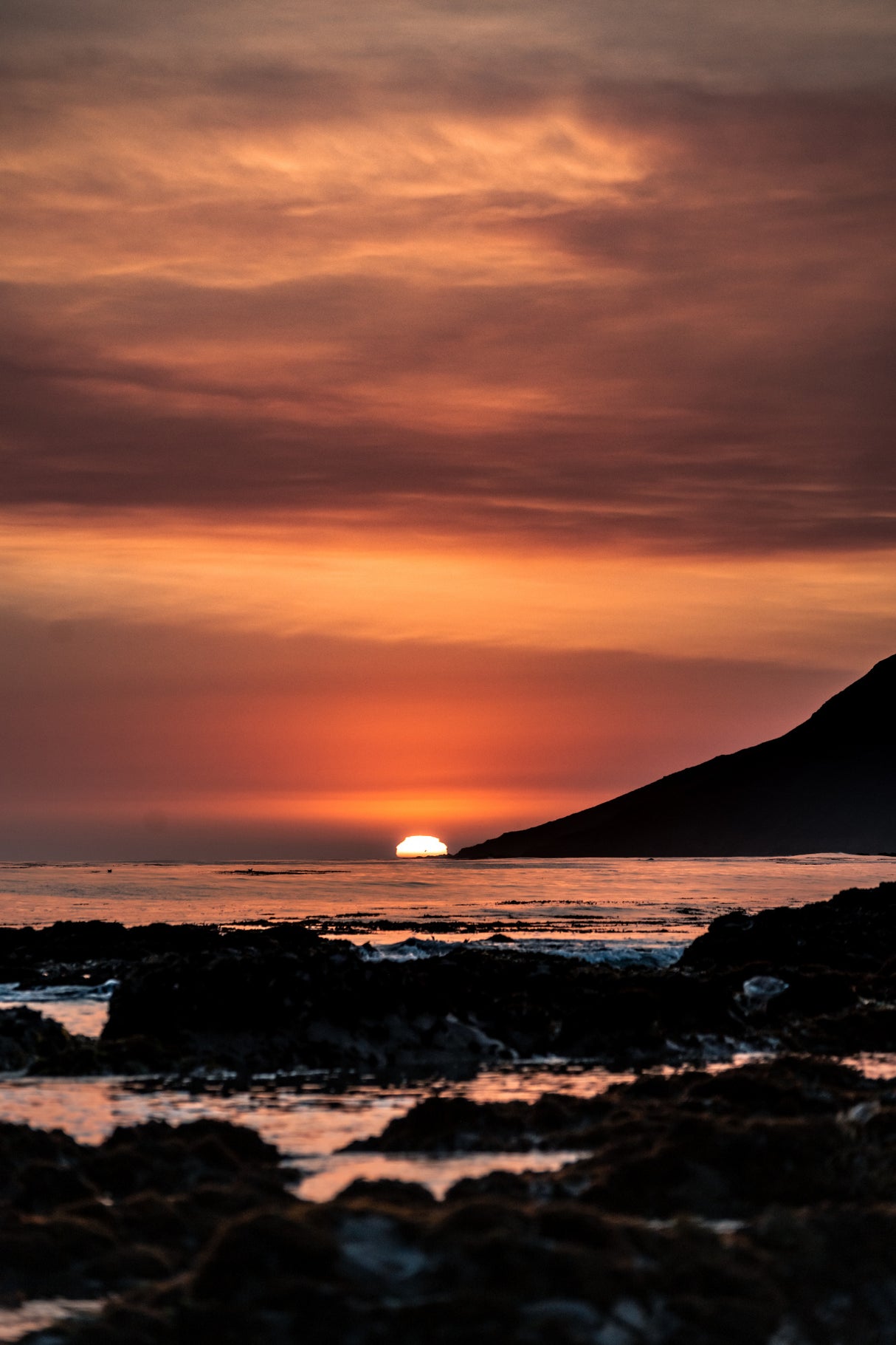 Orange Sunset Poster och Canvastavla