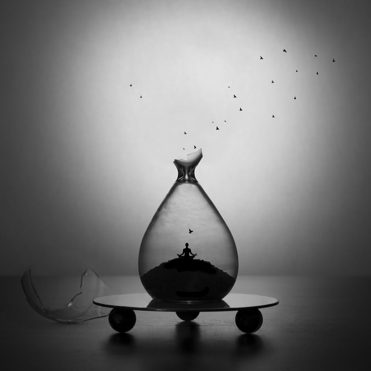The meditation time. Version 2 Poster och Canvastavla