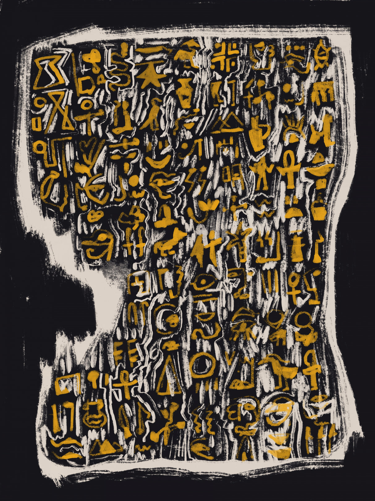 Abstract Symbol Slab Poster och Canvastavla