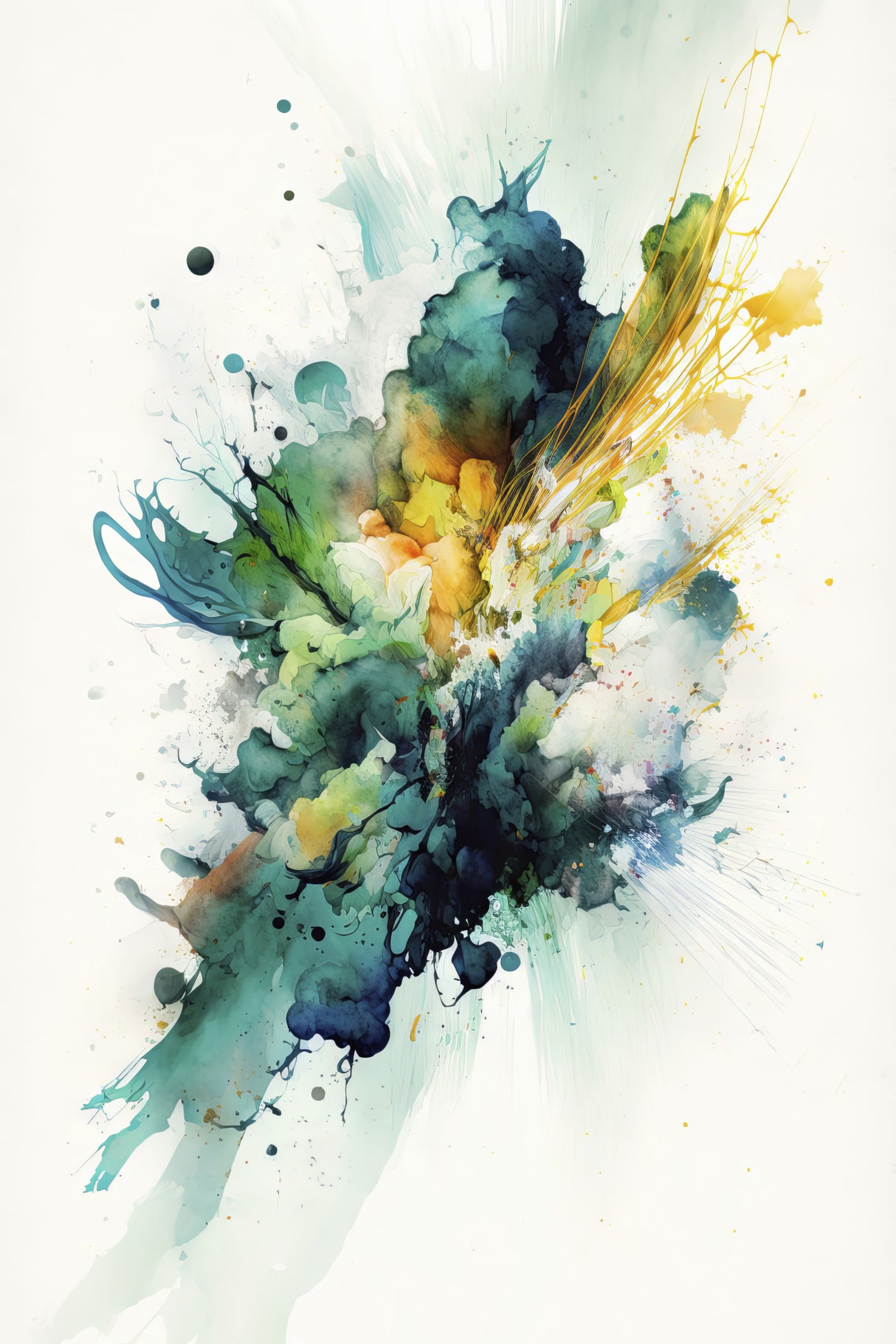 Serenity in Green Poster och Canvastavla