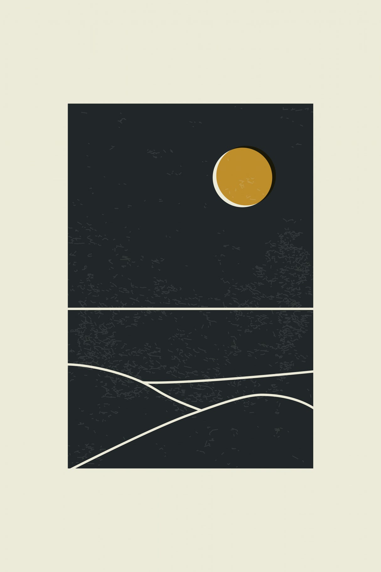Minimal Sunset Vibes #4 Poster och Canvastavla