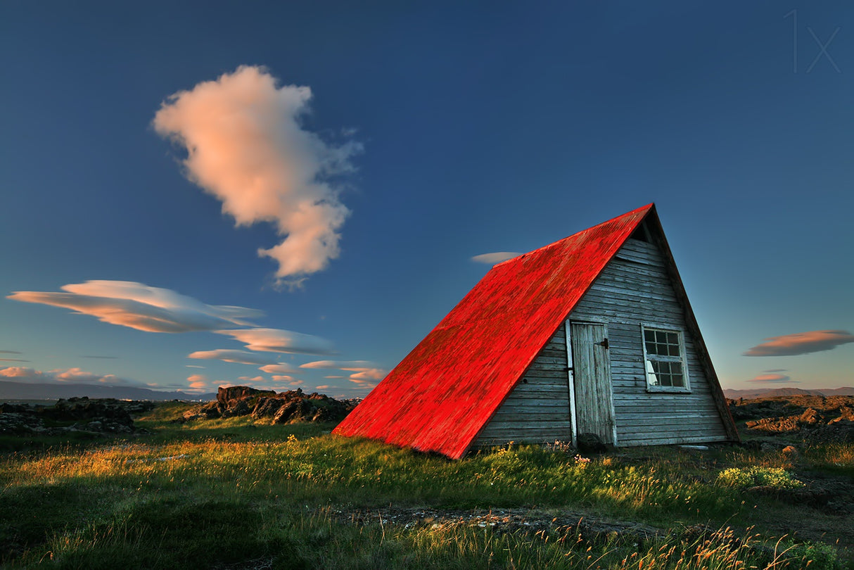 The Red Roof Poster och Canvastavla