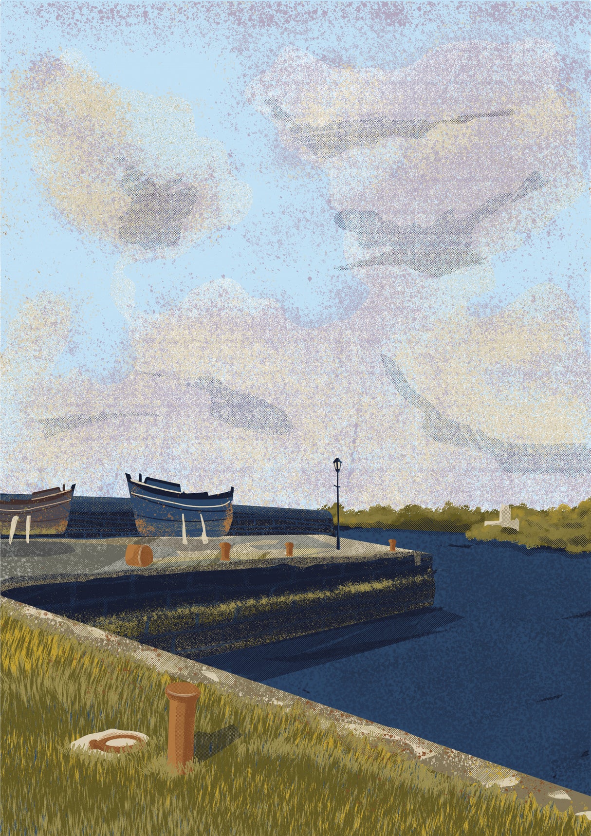 Ireland, Kinvara Harbour, County Galway Poster och Canvastavla