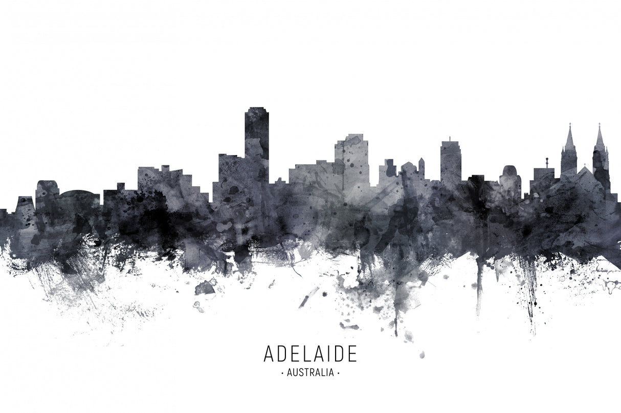 Adelaide Australia Skyline Poster och Canvastavla