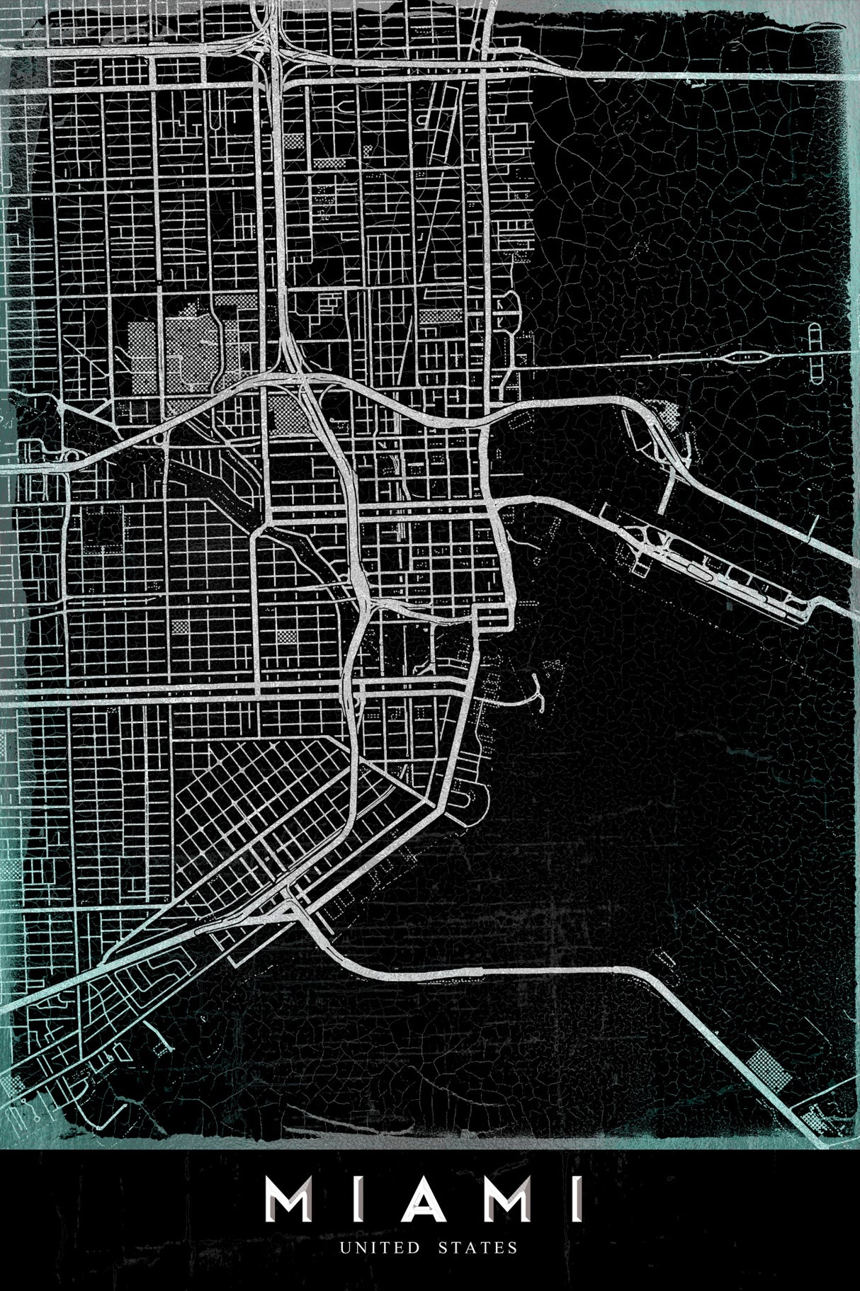 MIAMI Poster och Canvastavla