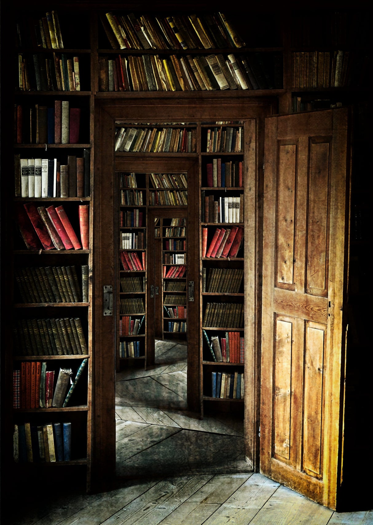 Path of books Poster och Canvastavla