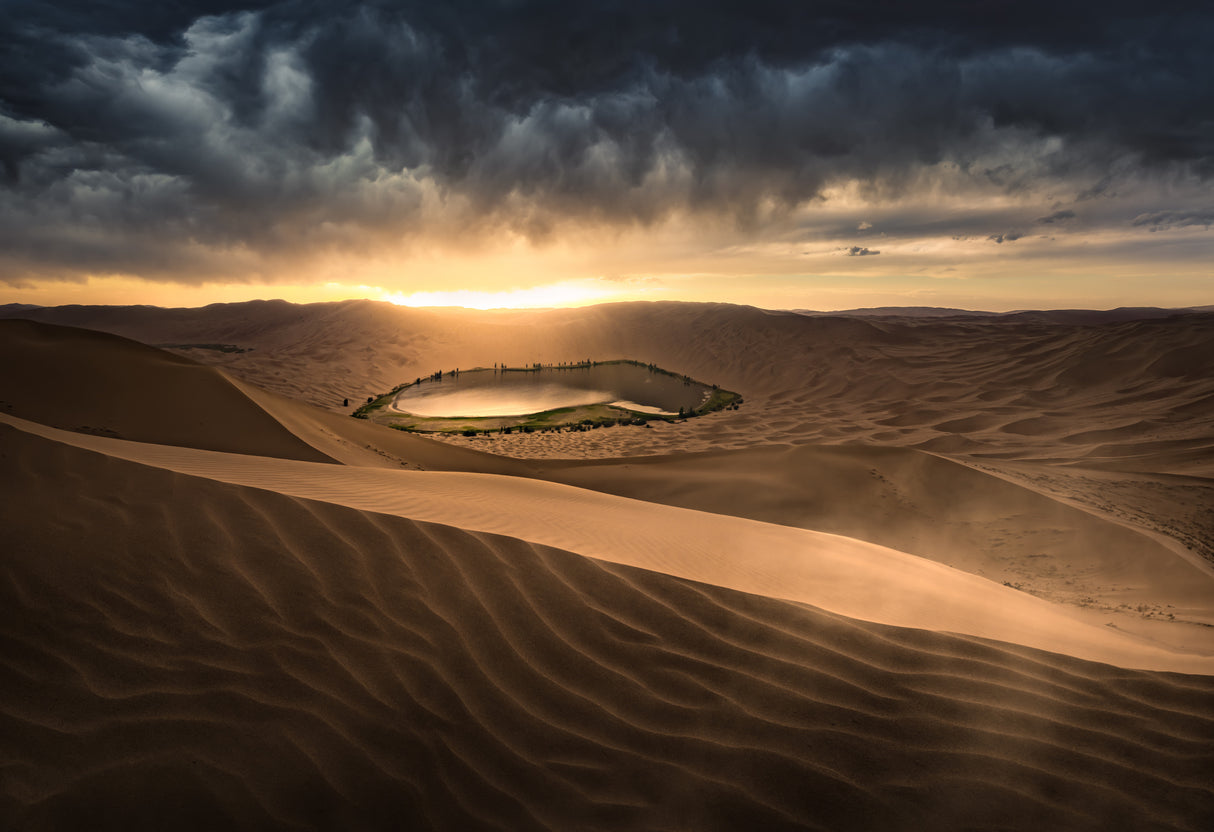 Thunderstorm in the Desert Poster och Canvastavla