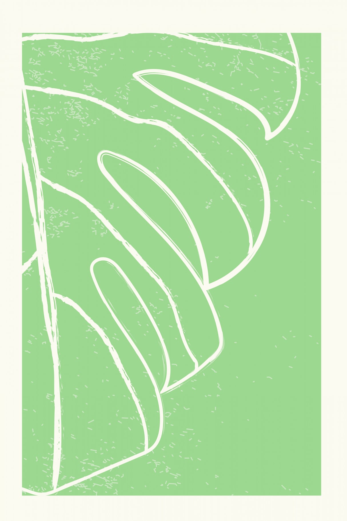 Minimal Monstera Collection #3 Poster och Canvastavla
