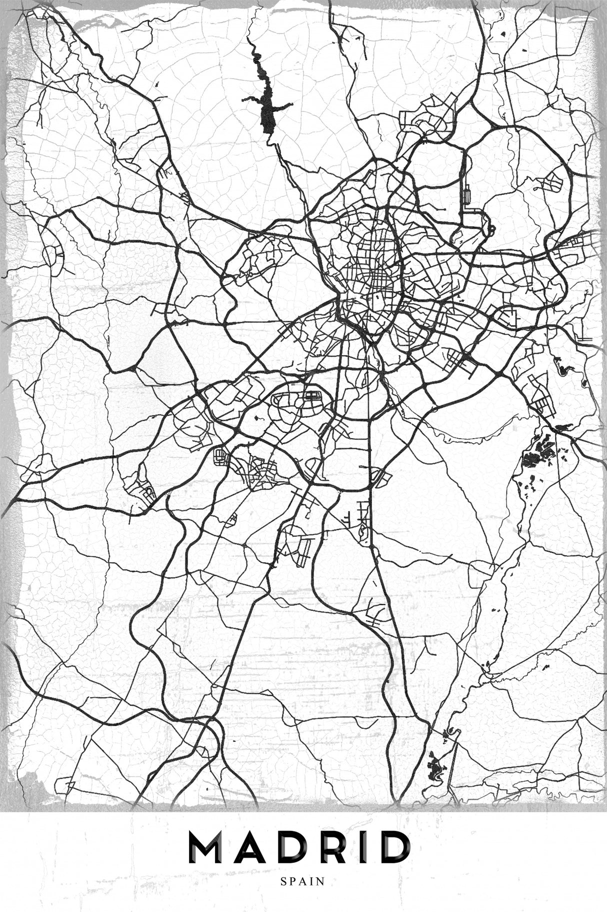 Madrid Poster och Canvastavla