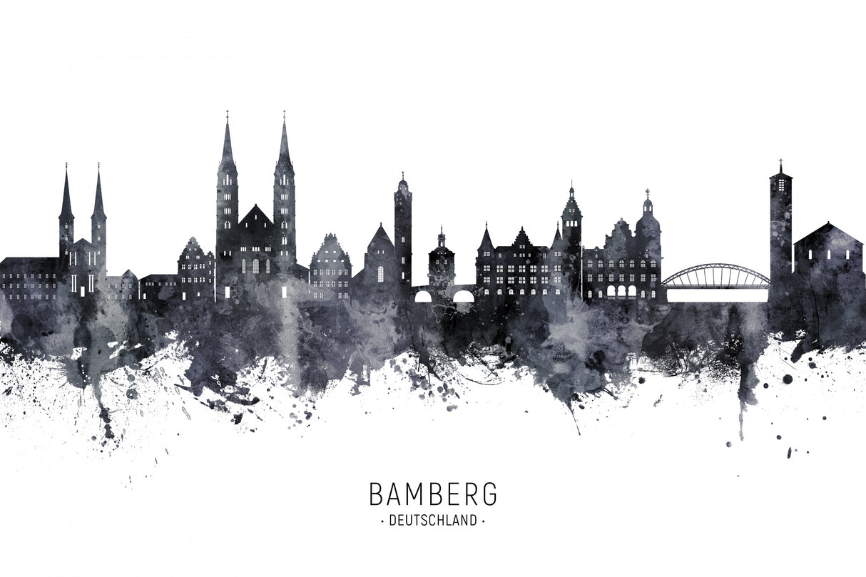 Bamberg Germany Skyline Poster och Canvastavla