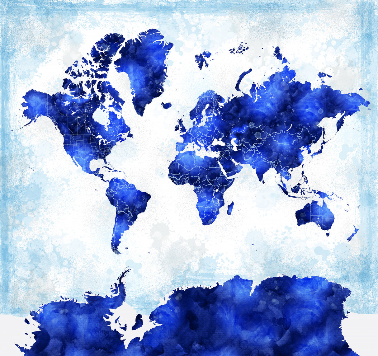 Georgino world map Poster och Canvastavla