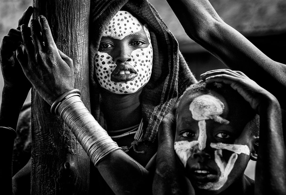 Surma tribe people - Ethiopia Poster och Canvastavla