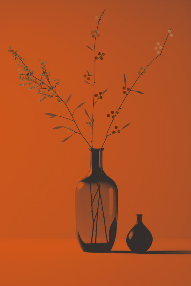 Orange Mood Vas och keramikposter