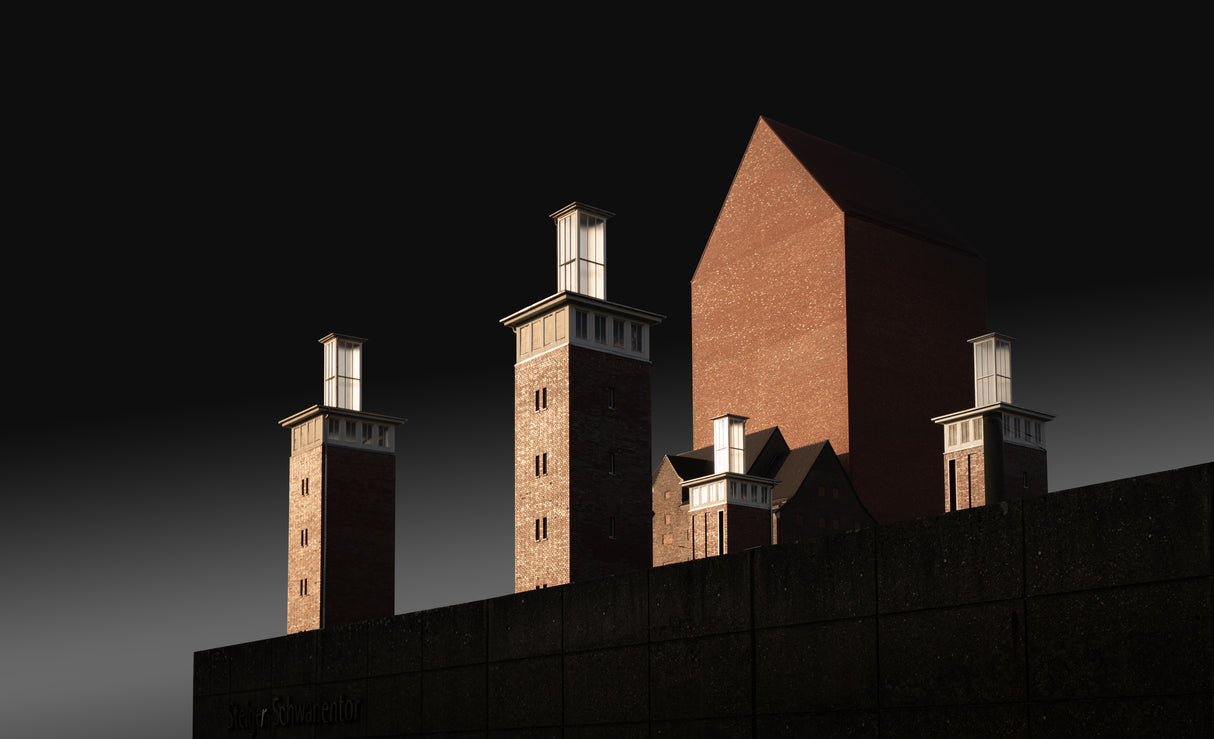... Duisburg Towers Poster och Canvastavla