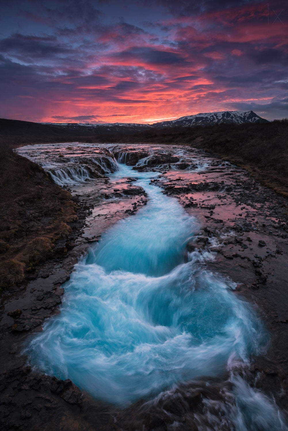 Brúarfoss Poster och Canvastavla