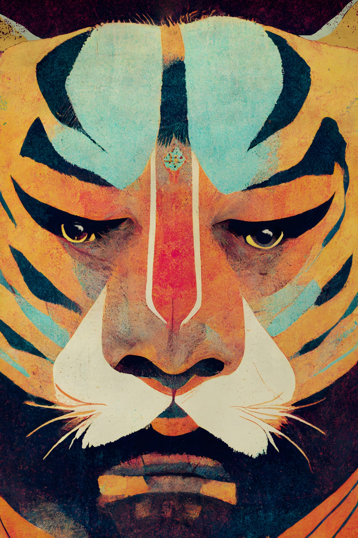 Strong Tiger Poster och Canvastavla
