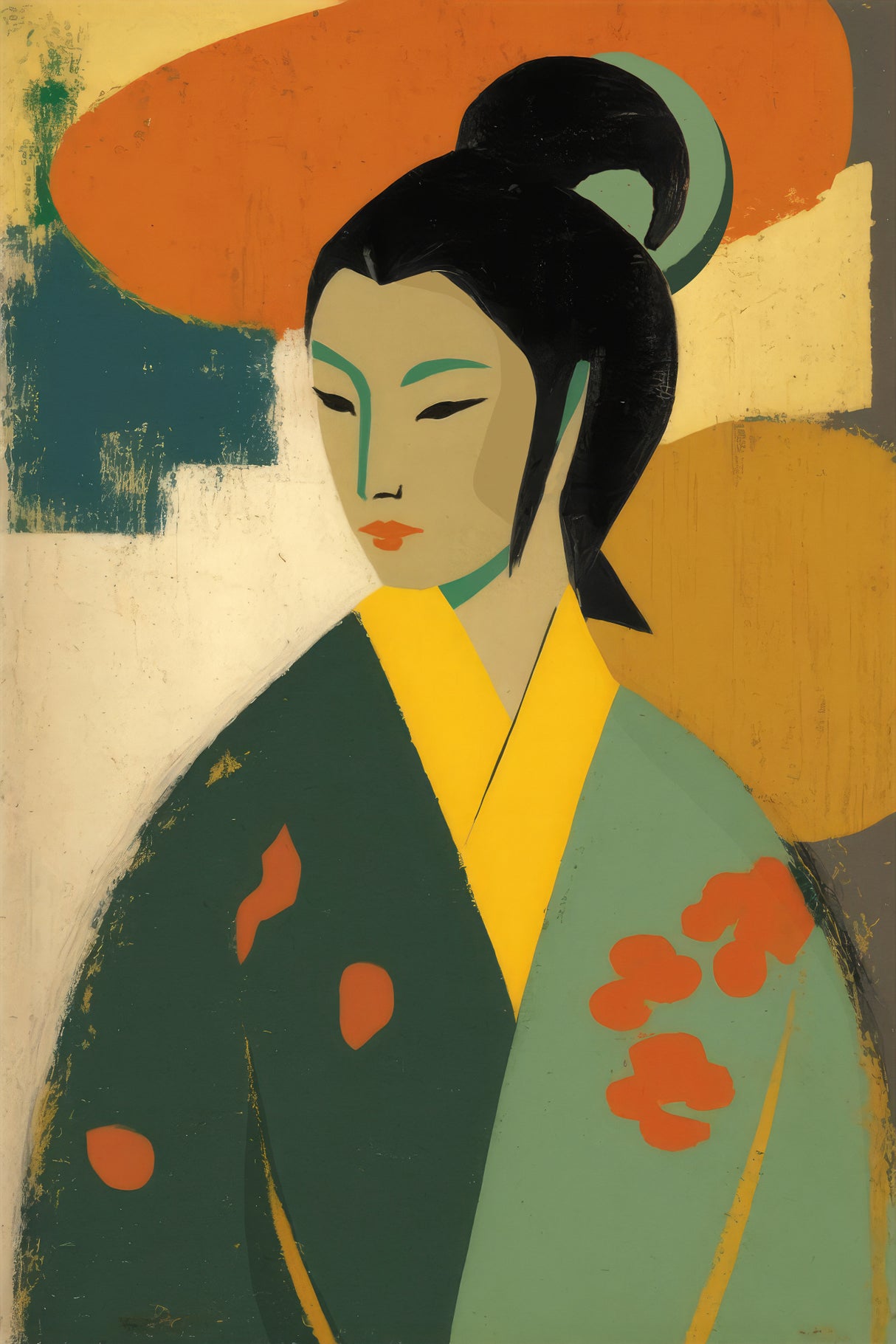 Geisha Poster och Canvastavla