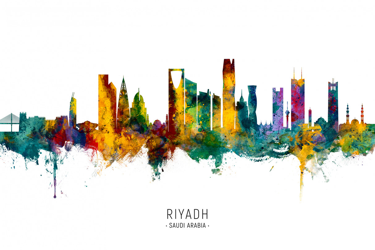 Riyadh Saudi Arabia Skyline Poster och Canvastavla