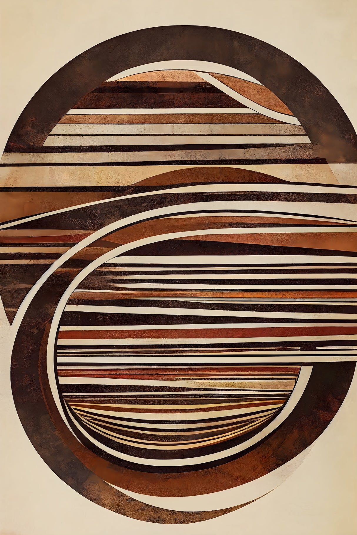 Curved Wood Poster och Canvastavla