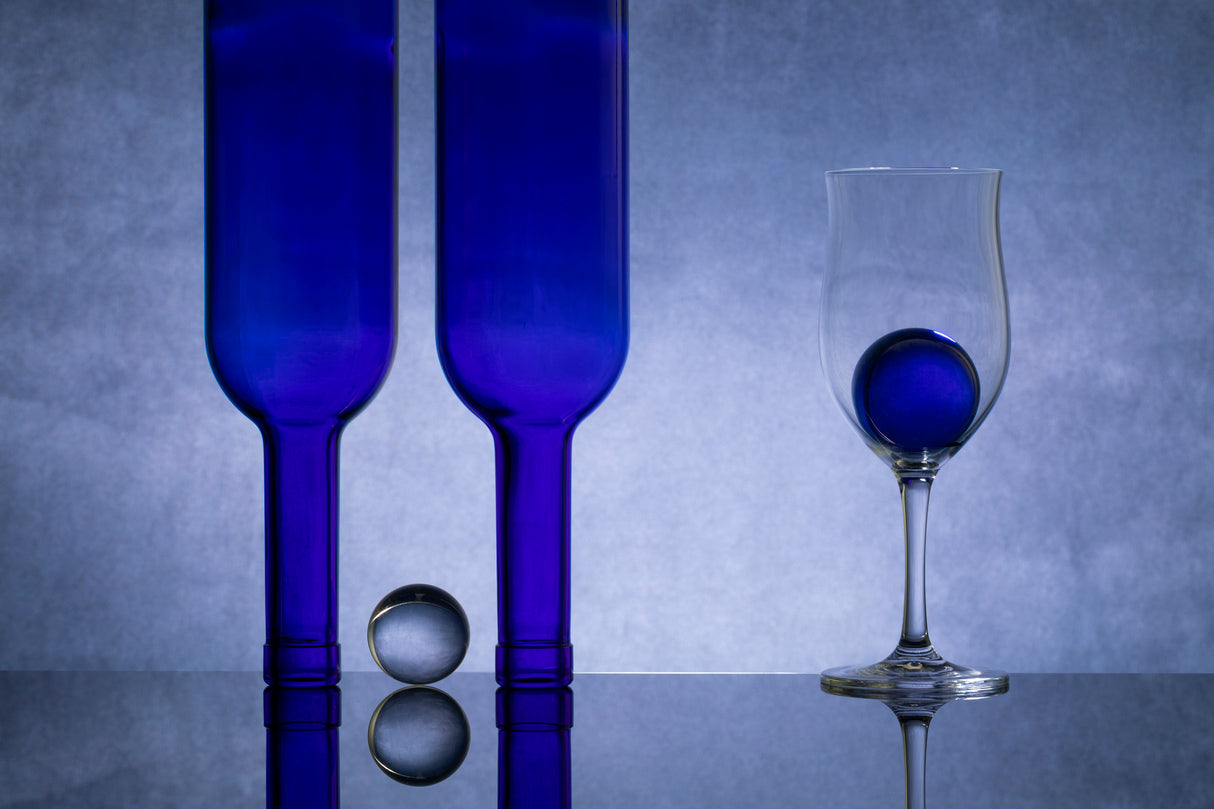 Blue Glass #4 Poster och Canvastavla