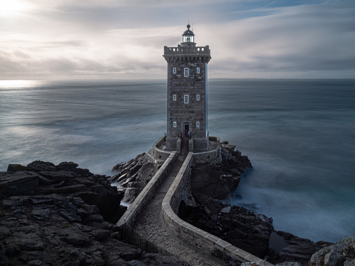 The lighthouse of Kermorvan Poster och Canvastavla