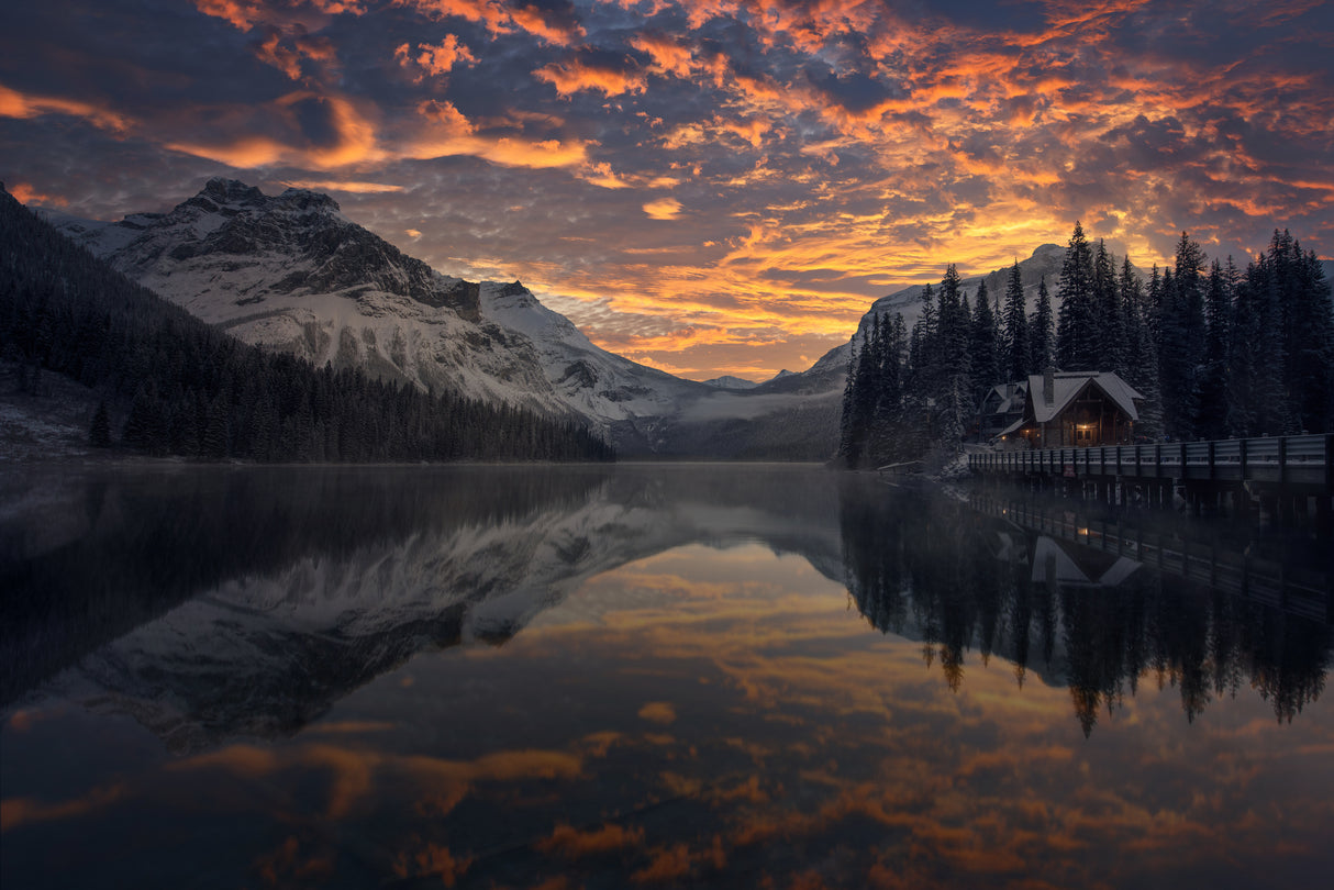 Emerald Lake, Canada Poster och Canvastavla