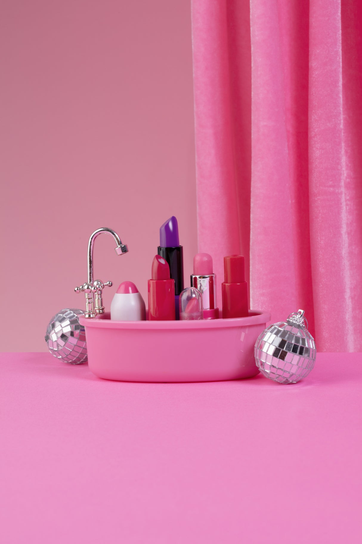Lipstick bathtub Poster och Canvastavla