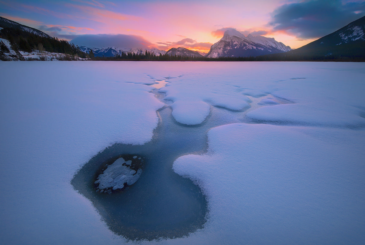 Sunrise Vermillion Lake Poster och Canvastavla